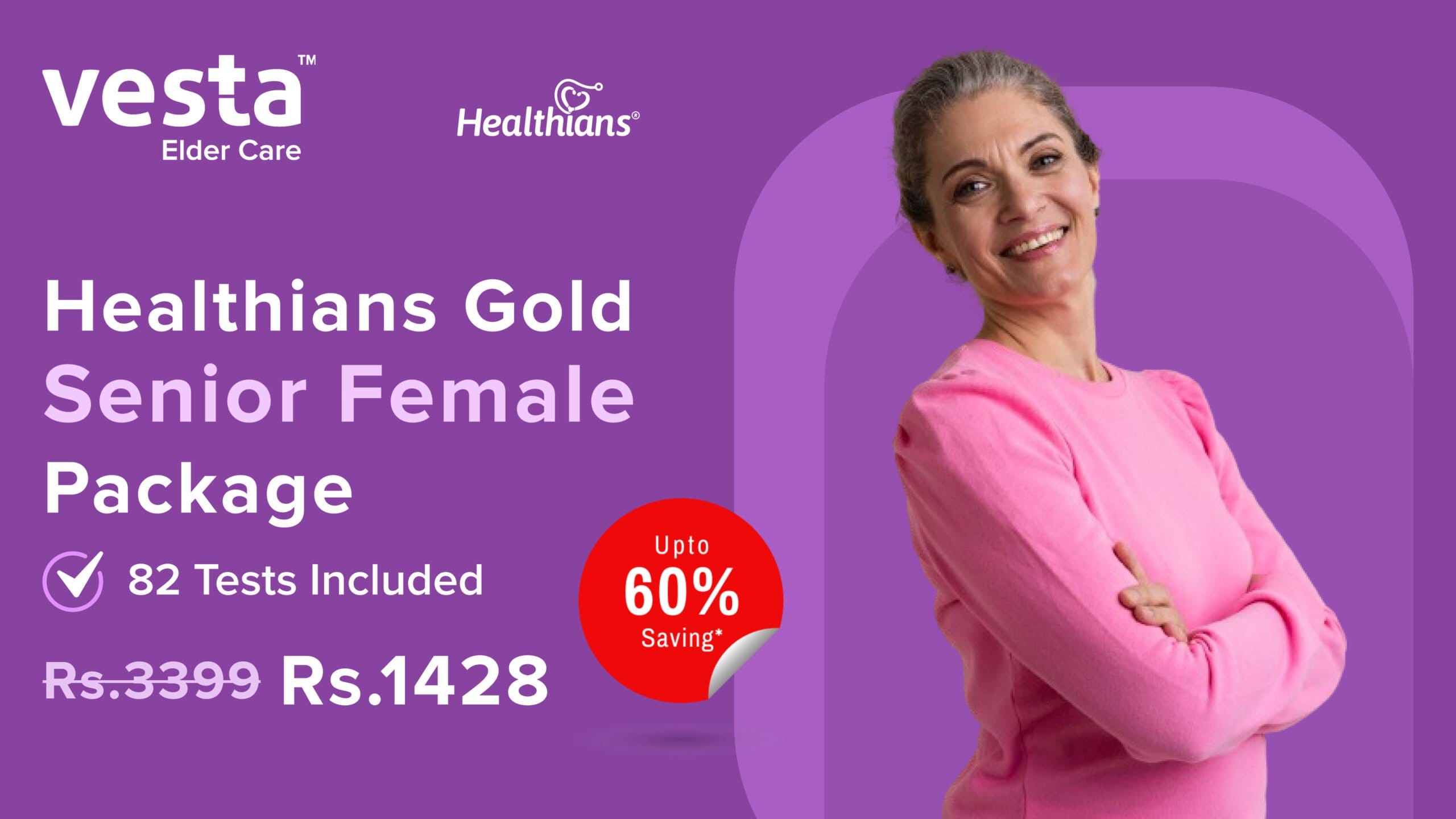 Healthians Gold Senior Female Package